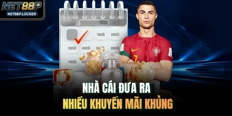 Nhà cái đưa ra nhiều khuyến mãi khủng